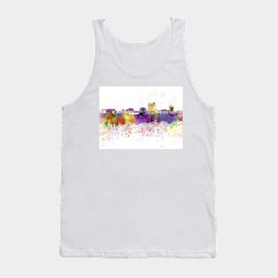 Bridgeport skyline in watercolor background Tank Top